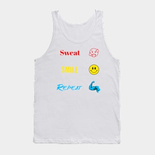 Sweat Smile Repeat Tank Top